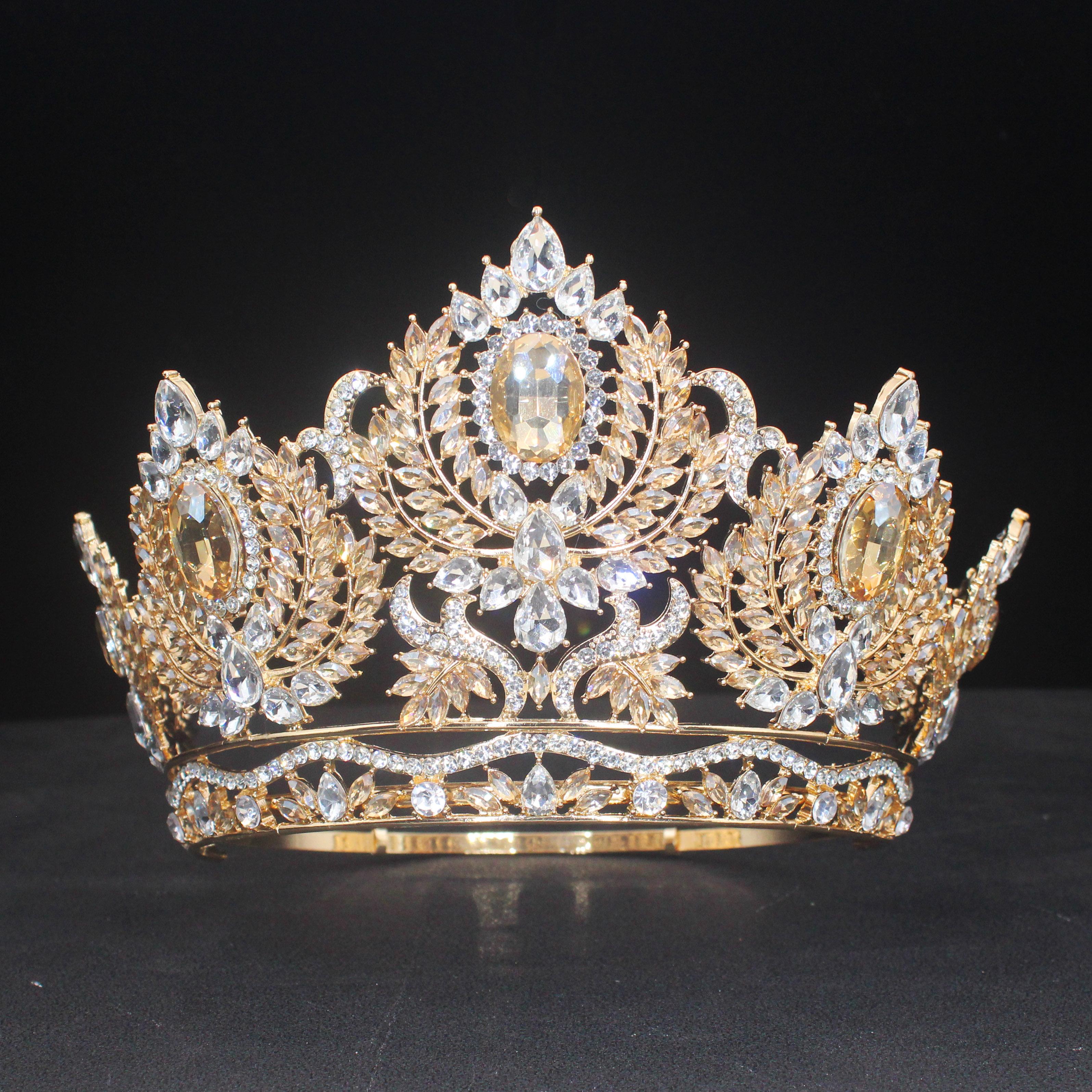 Adjustable Crystal Queen Tiaras and Crowns for Women Beauty Diadem Hair Ornaments Wedding Pageant Prom Hair Jewelry Accessories