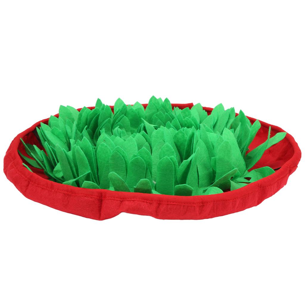 Dog Sniffing Pad Prevent Slip Boredom Relief Interactive Adjustable Pet Feeding Snuffle Bowl Mat for Puppy CatsRed