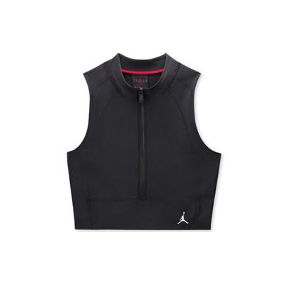 Half Zip Tight Sports Top Women Tops Black CQ6661-010