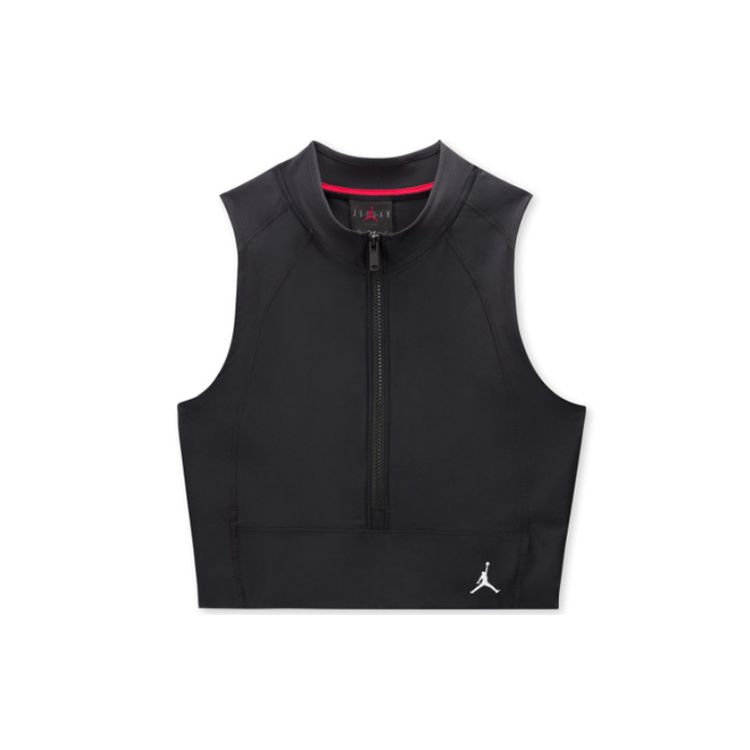 

Jordan Half Zip Tight Sports Top Women tops Black CQ6661-010 XL