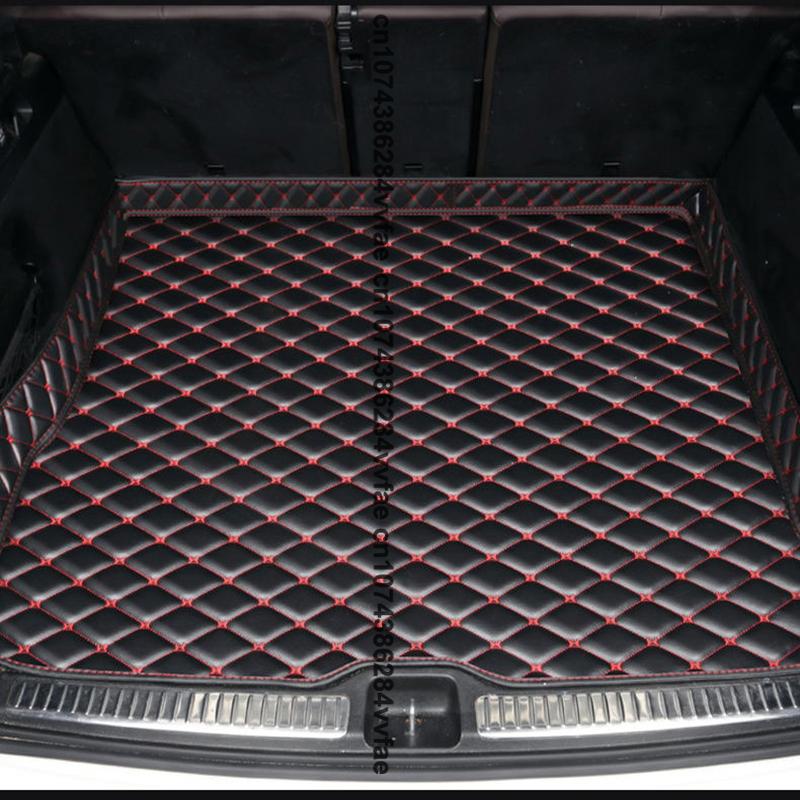 Car Trunk Mats for Lincoln MKC 2017- No Speaker Version In the Trunk Anti Dirty Durable Leather Carpet Protective Pad