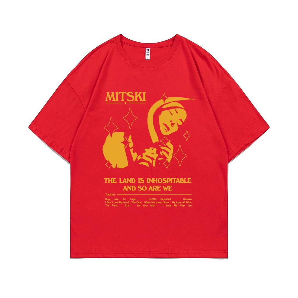The Land Is Inhospitable Print T-shirt Mitski Album T Shirts S