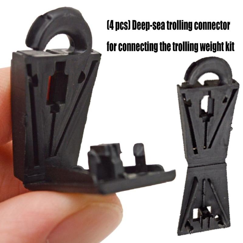 4pcs Downrigger Release Clips Trolling Linker Equipment Downrigger Terminal Fishing Weight Ball Connector Fishing Supply