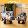 Adorable Hippo Plush Toy Soft And Cuddly Stuffed Animal For Kids Gift Perfect For Zoo Lovers