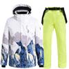 Women's Warm Jacket + Pants 2 Piece Set Winter Outdoor Ski Suit Snow Suit Waterproof Ski Outdoor Sweatshirt