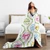 Easter Egg Bedding Throws Soft Aesthetic Blanket  For Outdoor Plane Travel Flannel Bedspread Bed Cover