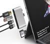 O Hub de Docking Surface Pro possui um HDMI 4K, três portas USB e um slot para cartão e é projetado especificamente para a porta do Surface Pro 4/5/6, portas, slot SD/TF,