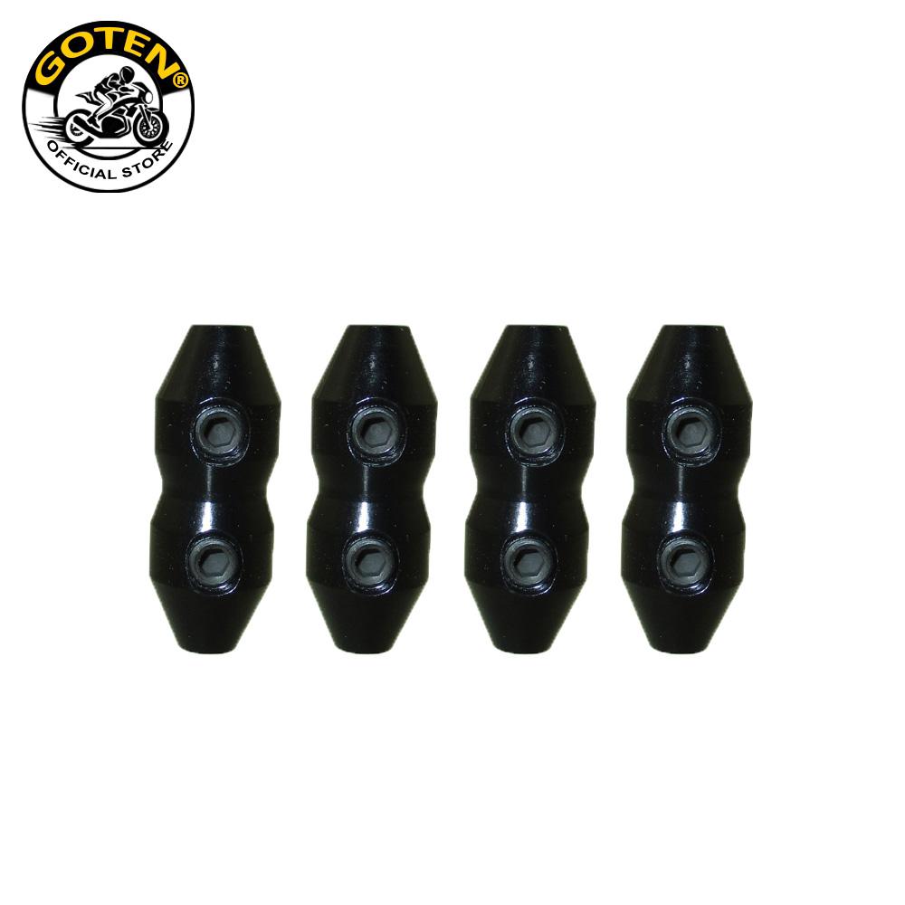

Goten Aluminum Anodized Throttle Brake Cable Clamp Terminator Coupler Brand New For Go Kart 4 PCS-Black
