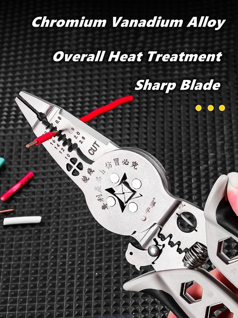 Multi-functionalcrimping Wire Stripper Pliers -Cutter Cable Wire Crimping Electrician Repair Tools Wire Stripper Tool hand tools