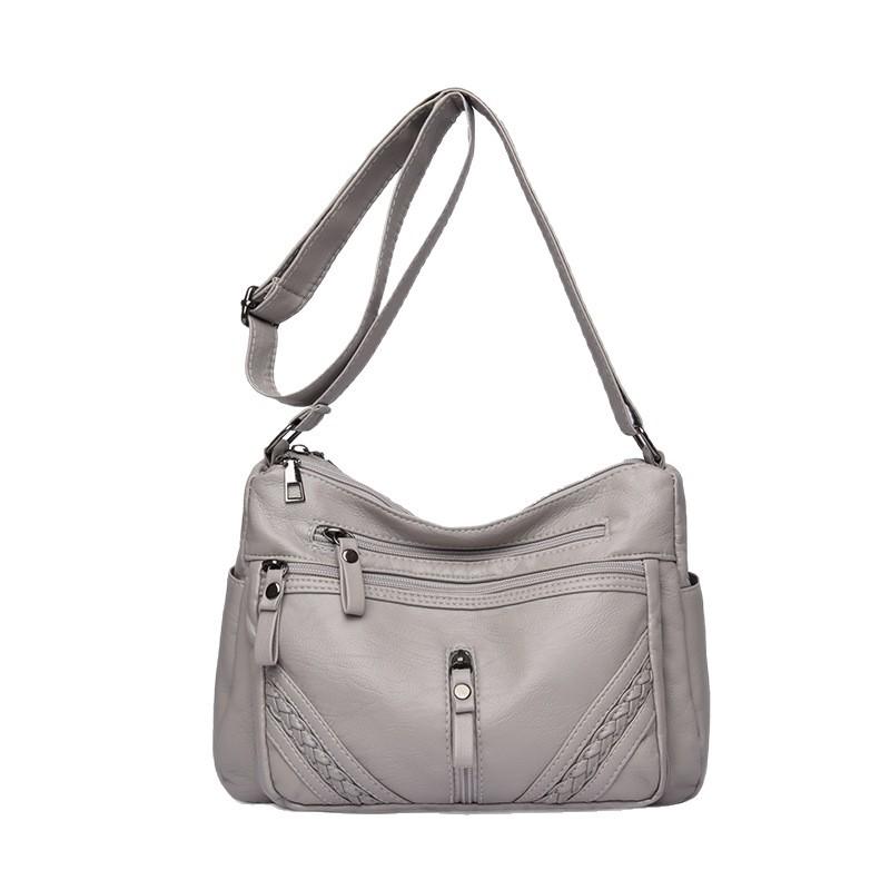 PU Soft Leather Mom Bag Large Capacity Shoulder Crossbody Bag for Women
