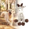 Multifunctional Interactive Dog Toy Plush Donkey Shape Teething Plush Toy Teeth Chewer Game Dental Care