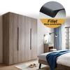 WV Invisible Handles Drawer Kitchen Handle Black Gold Hidden Dressers Cabinet Handles 500mm Knobs Cabinet Closet Hidden Pulls