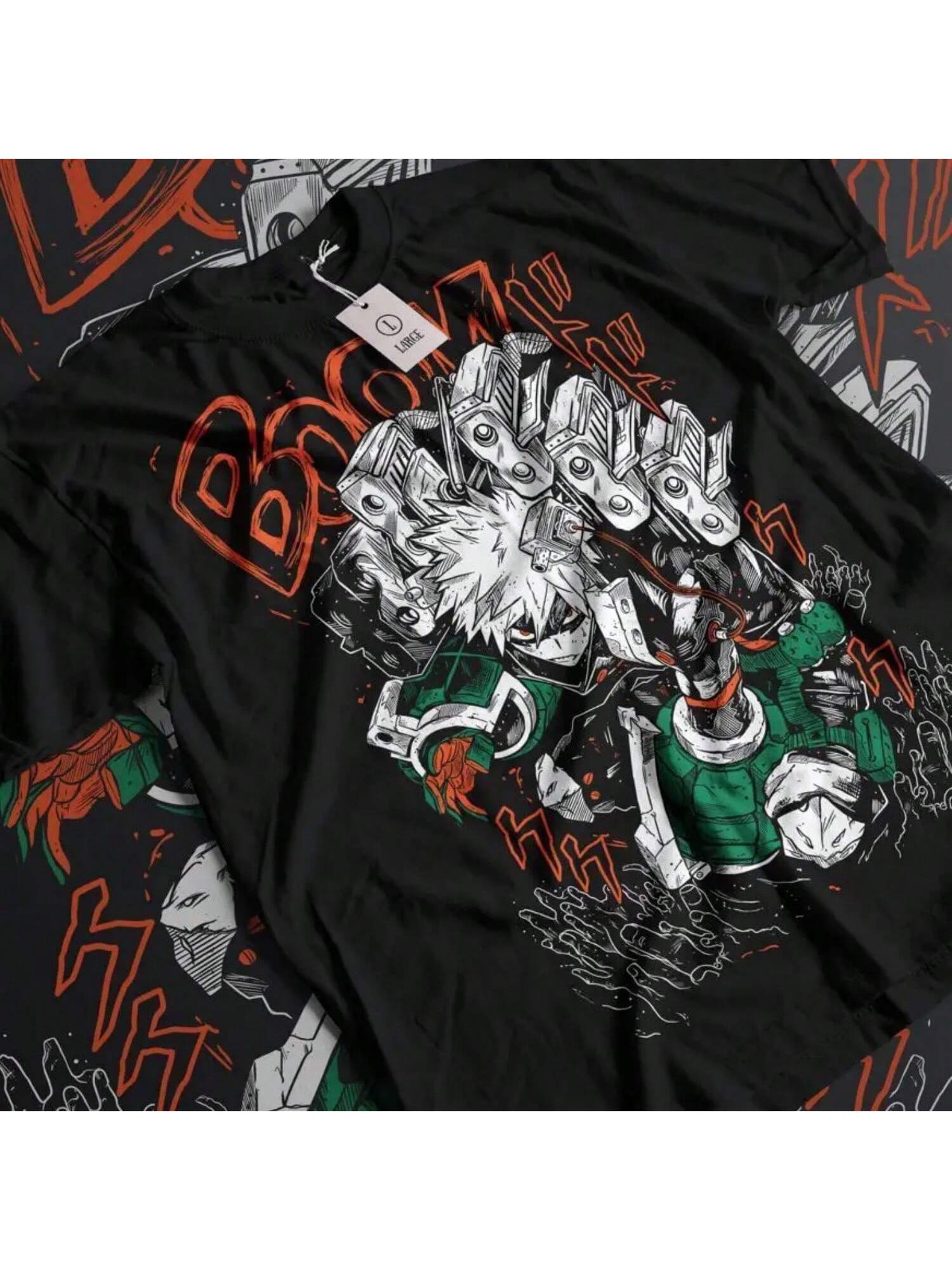 Bakugo Katsuki,My Hero,Boku No Hero Bakugou,Kacchan, Anime,Unisex Shirt S разноцветный