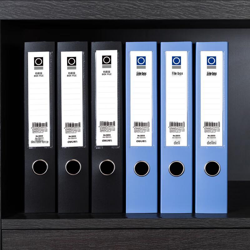 Deli A4 Thickened Desktop File Storage Box