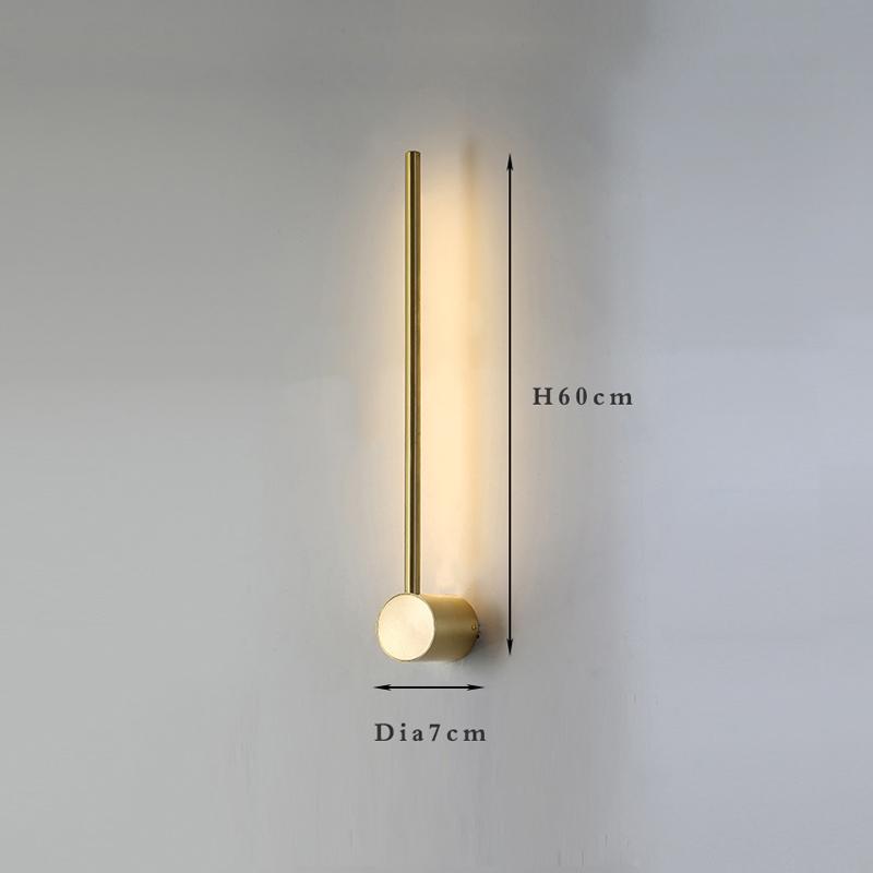 Fumi  Contemporary Long Strip Wall Lamp,  Led  Minimalist Indoor Wall Light For Indoor Living Room Bedroom,dining Room,bathroom