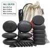 TONTIN Set per massaggio con pietre calde Pietra rotonda Pietre per massaggio in basalto Salon SPA Borsa riscaldante 220 e 110 Volt CE e ROHS