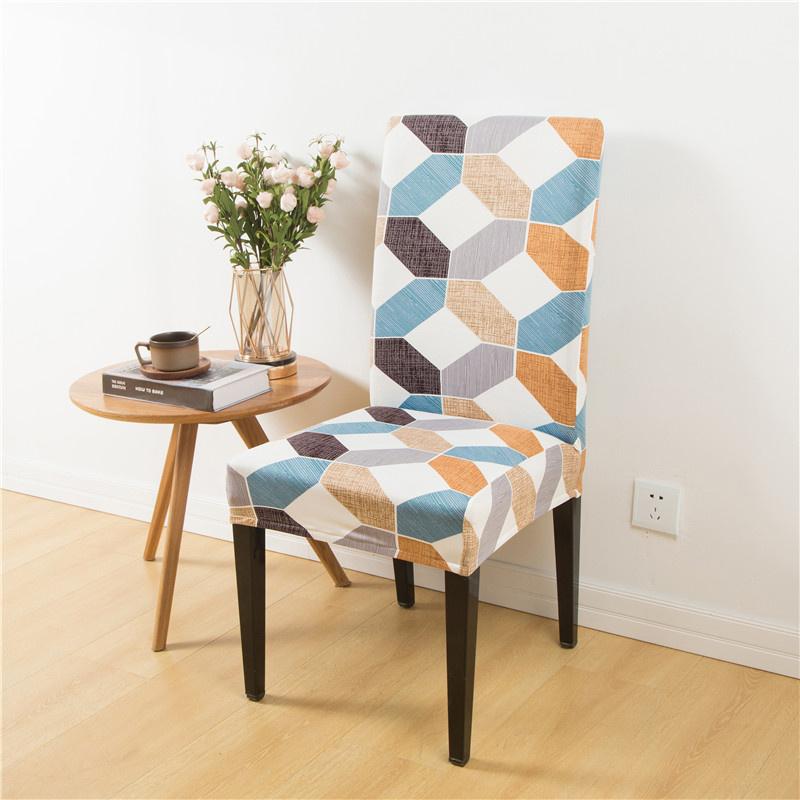 Stretch Stuhlhussen Bedruckte Elastische Stuhlhusse Spandex Überwürfe Für Esszimmer Hochzeit Bankett Hotel Bürostuhl