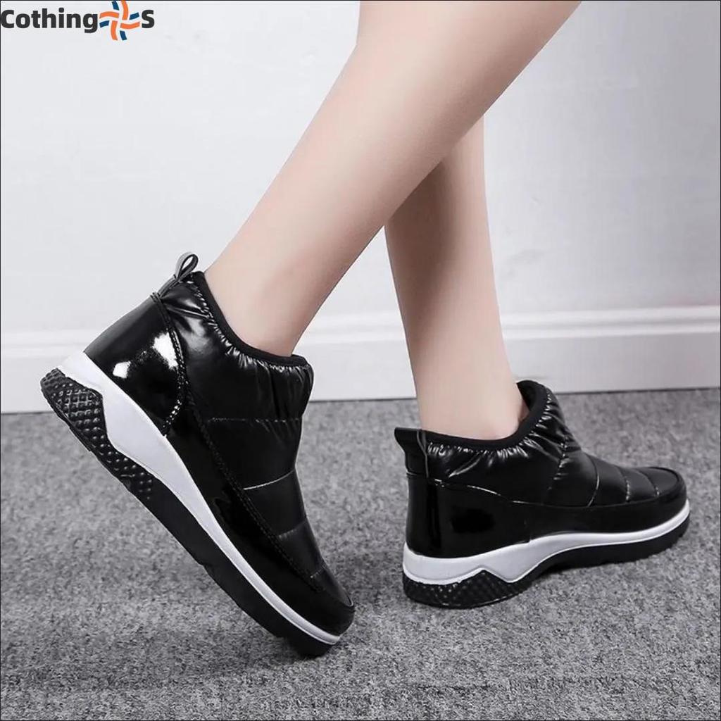 Waterproof Thickened Cashmere Fashion Cotton Shoes Ladies Snow Boots