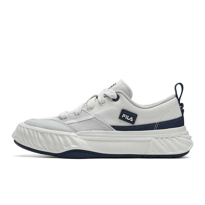 New FILA Fosso Chuanxing Shoes Low Top Canvas Shoes Men's White Gray F12M522311FGA