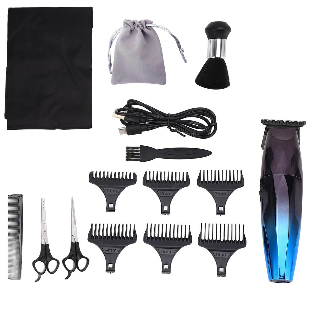 Electric Hair Clipper Men Grooming Kit Type C Charging 1500mAh Battery Cordless Hair Clipper for Men