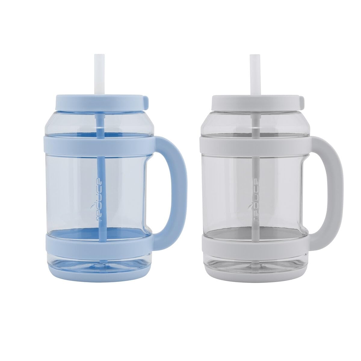 

Reduce Water Day 2.36L Water Bottles, Set of 2, Fog Gray & Glacier, with Straw, Leak-Proof, Hydration, Large Capacity, Costco, Commercial, Dishwasher