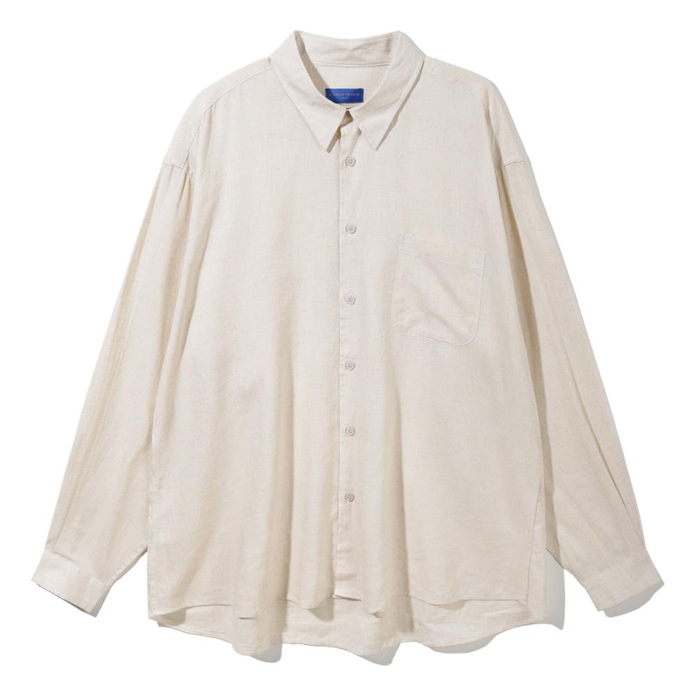 ALVINCLO [De Luxe] Daily Basic Linen Shirt Dlx1211 (8 Colors) (Type A)