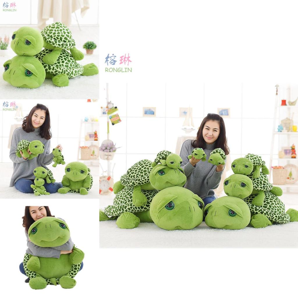 Turtle Plush Toy With Big Eyes Soft Stuffed Animal Pp Cotton For Kids Gift
