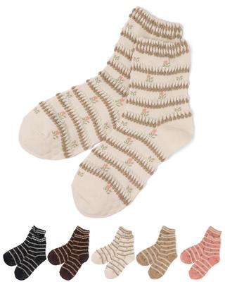 Ist und Niedliche Pflegesocken für Hergestellt in Bequeme Haussocken für Floral Bequem [Fuß Glücklich] Locker sitzende Senioren, Japan, Rutschfest, Frauen,