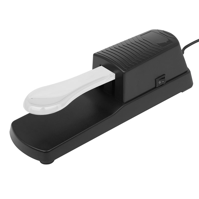 Classy-Universal Sustain Damper Pedal Piano Keyboard Hand Roll Piano Keyboard Synthesizer Instrument Accessories Black