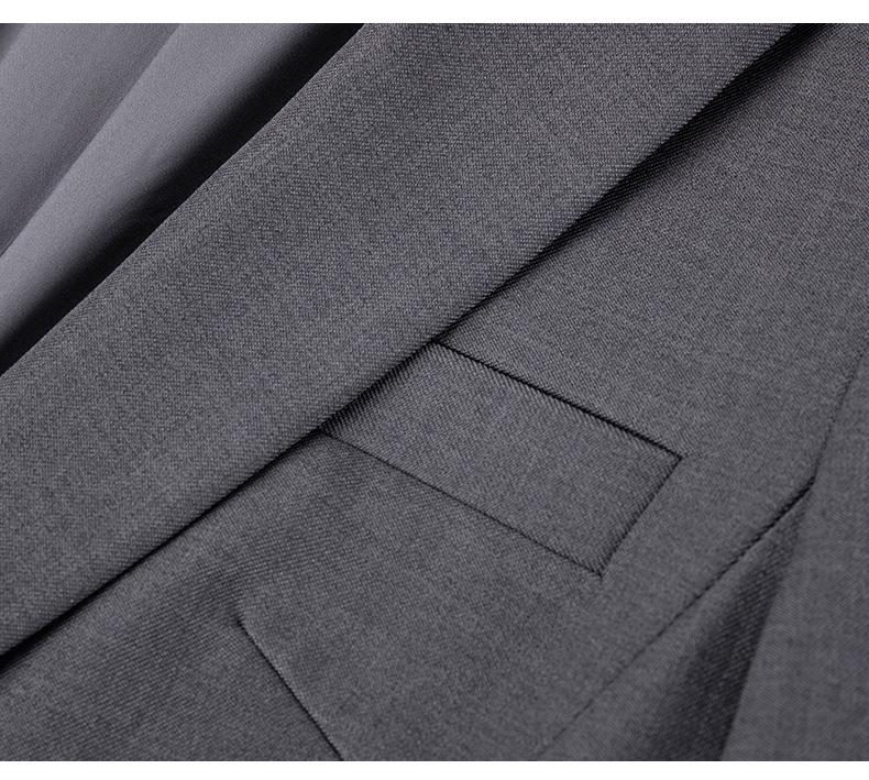 2024 Women's Gray Professional Suit Set - Spring/Autumn High-End Jacket for Workplace, Commute, or Interview