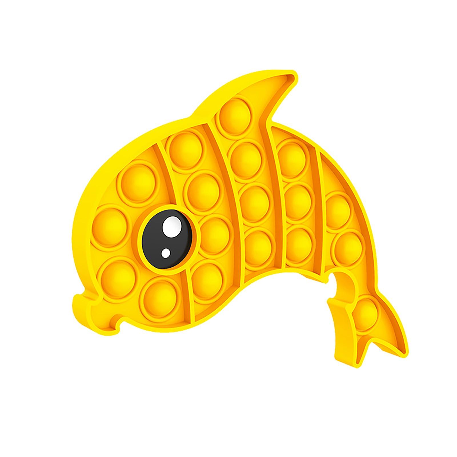 

Красочный пресс-пузырь, настольные развивающие игрушки, детская интерактивная игра One size жёлтый