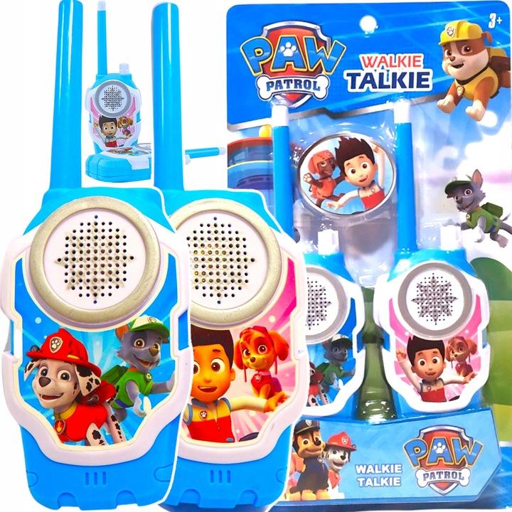 Psi Patrol Walkie Talkie 2 Krótkofalówki Dwie Słuchawki Do Zabawy Słuchawka