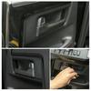For 2017- Toyota 4Runner Black Wood Grain Inner Car Door Handle Cover Trim