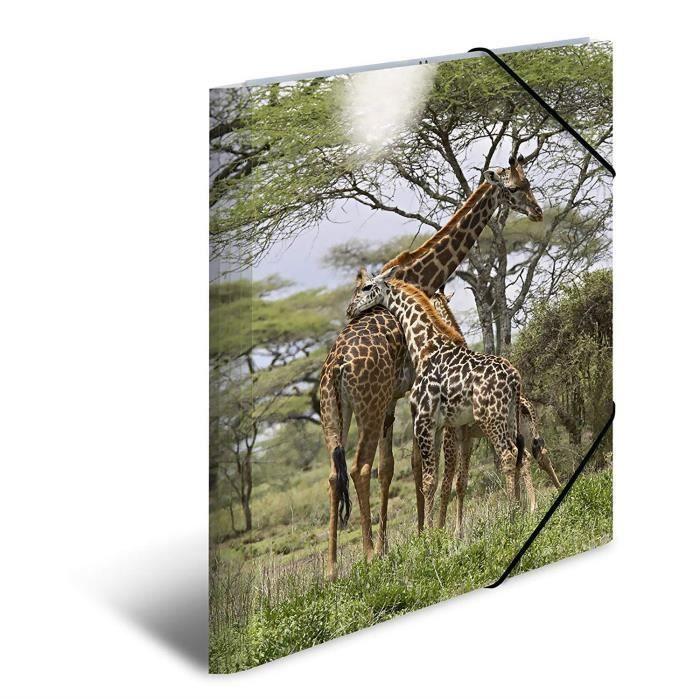 Chemise à élastiques PP Glossy A3 Motif Girafe