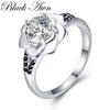 Anello di fidanzamento floreale romantico per donna