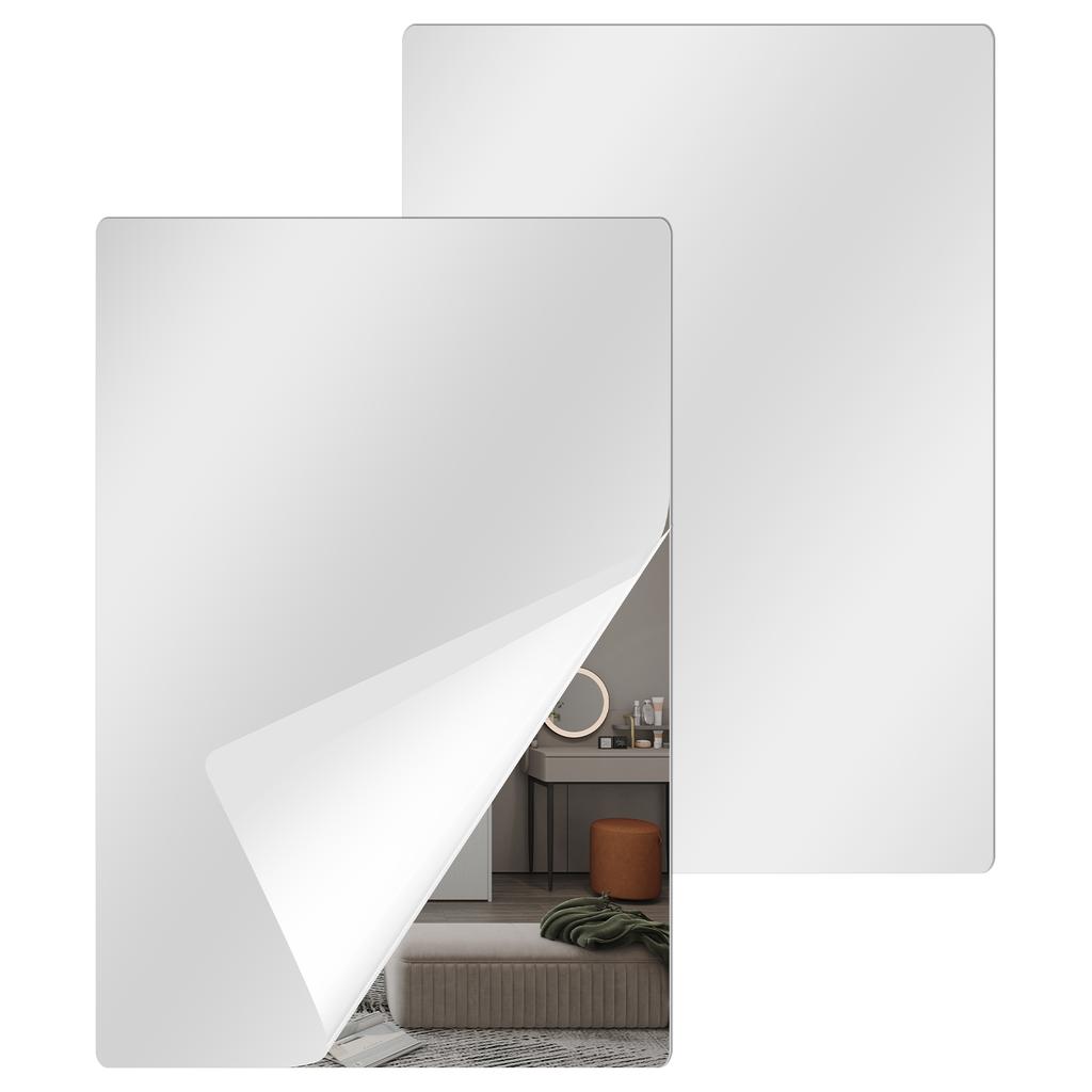 Decorative Mirror Stickers Ornament Wall Sticker Magnetic Mirror Glass Window Art Decals Acrylic Mirror Living Room Decoration