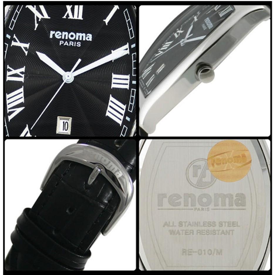 [RENOMA] RENOMA Roman Numerals Men's Leather Watch RE010