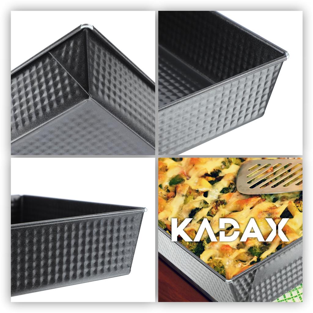 KADAX Blacha Forma Do Pieczenia Blaszki Tortownica XXL Zestaw 3szt Ciasta Blaszka