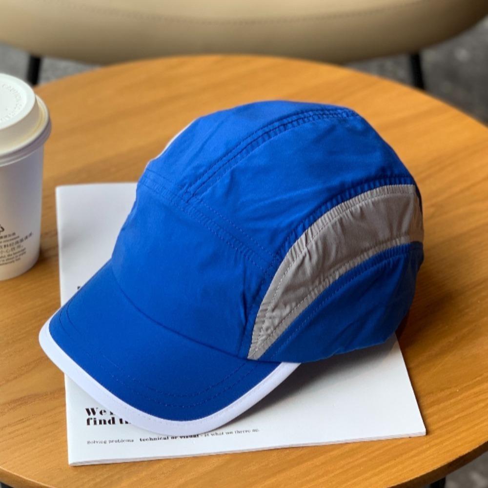 5 Panel Short Brim Waterproof Quick Dry Cap - Vintage Mesh Plain Outdoor Hat, for Men Women Running Camping