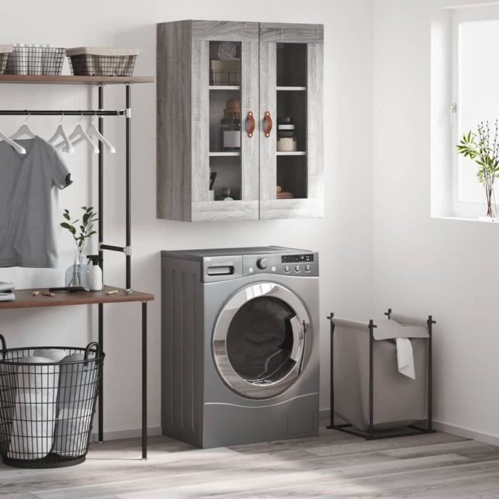 VidaXL Armoire murale sonoma gris 69,5x34x90 cm 828458