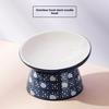 Zephyr Cat Bowl Ceramic Double Bowl Anti-knock Food Basin Dog Bowl Cat Drinking Bowl Automatic Drinking Water Pet Supplies