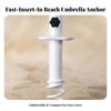 Ground Anchor Heavy Duty Beach Umbrella with Cross Handle