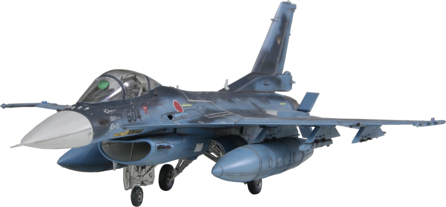 FineMolds 1/72 Jet Aircraft Series Japan Air Self-Defense Force F-2A Fighter Jet with Pilot Plastic Model Kit FF08 (Airplane)