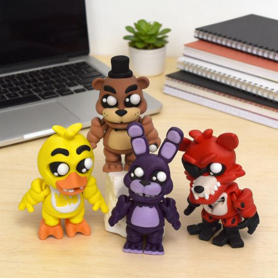 3D Printed Desktop Figurine Articulated Anime Figure with Movable Joints Collectible Gifts for Home Office Tabletop Decor