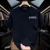 American Trendy Brand High-End Pure Cotton Men'S Printed Short-Sleeved T-Shirt Trendy Casual Round Neck T-Shirt Men'S