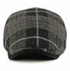 HT4903 Beret Cap New Autumn Winter Wool Beret Hat Women Plaid Artist Painter Hat Male Female Ivy Flat Cap Adjustable Mens Berets