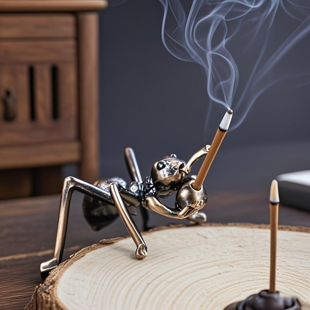 Creative Ant Fragrance Plug in Incense Stand Mini Insect Shaped Incense Stick Home Zen Decoration Desktop Meditation Decoration