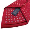 LOUIS VUITTON M78034 Dot Pattern Monogram silk tie Red series silk Used