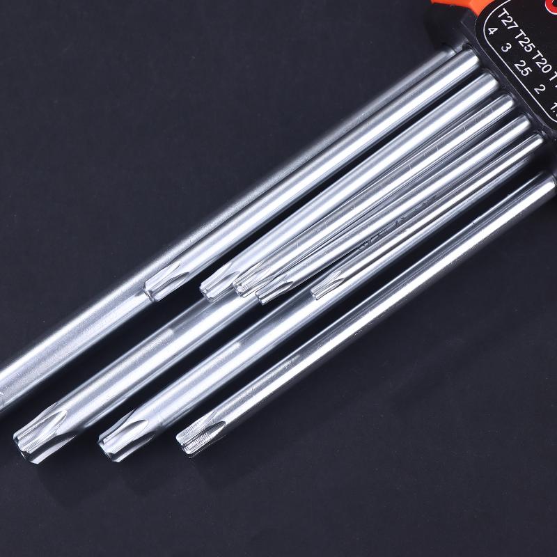 9Pcs Torx Star Wrench Set Allen Keys Hexagon Spanner Dual End L Type Star Screwdriver Hand Repair Tools For Diy Home Repair