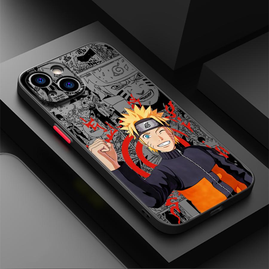 Крутой чехол для iPhone с Наруто 15 Plus 13 Mini XR X 11 16 Pro Max 12 14 Матовый чехол для телефона iPhone 11
